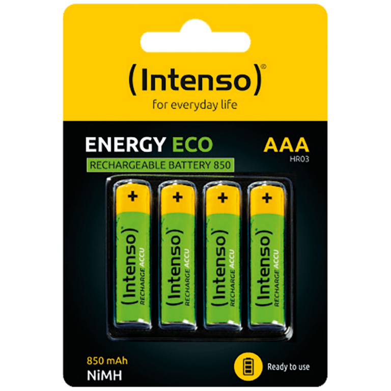 Intenso punjive AAA baterije 850 mAh u blister pakovanju od 4 komada