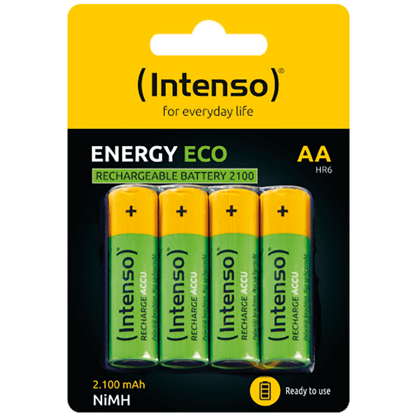 Intenso AA punjive baterije 2100 mAh u blister pakovanju od 4 komada