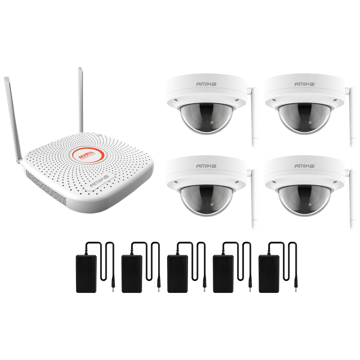 Amiko Home set za video nadzor sa 4 IP kamere i DVR uređajem