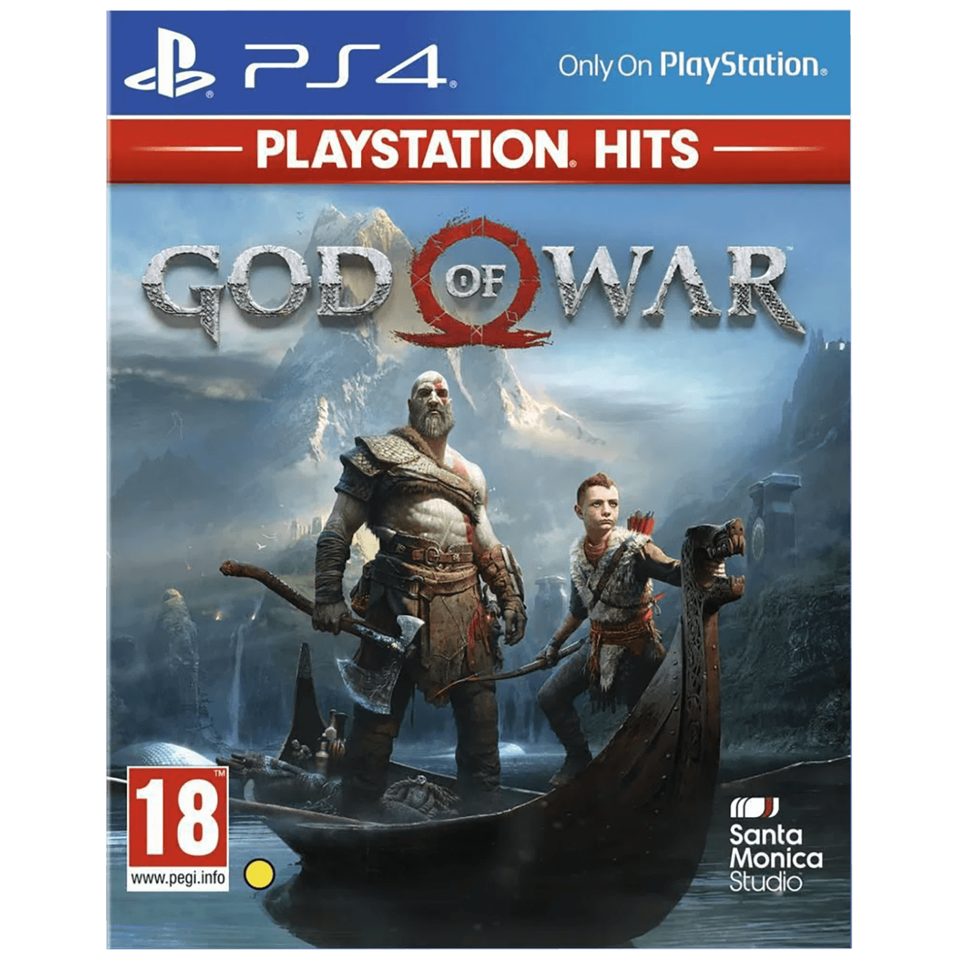 Omot igre God of War HITS za PlayStation 4 sa Kratosom i Atreusom