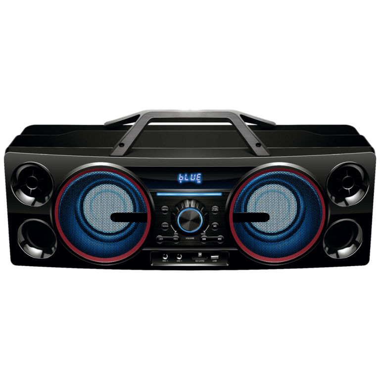 Prenosivi Bluetooth zvučnik BoomBox sa LED osvjetljenjem i daljinskim upravljačem