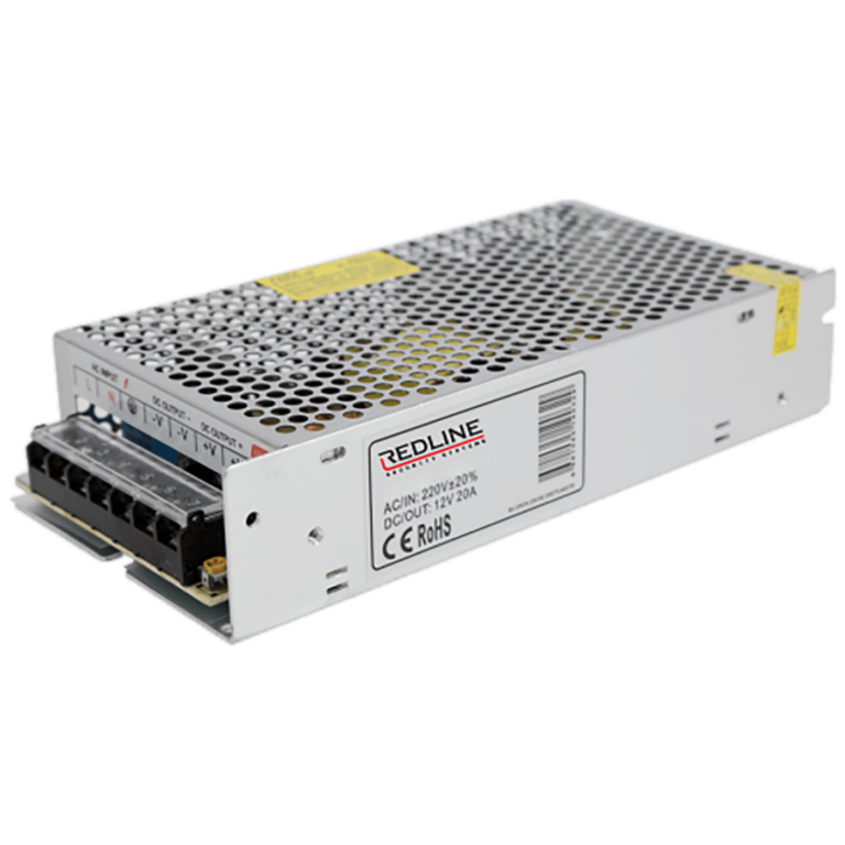 REDLINE adapter za napajanje DC 12V/20A u metalnom kućištu