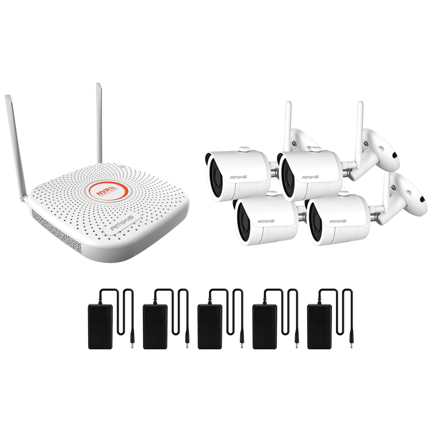 Amiko Home WiFi set za video nadzor sa 4 bullet kamere i NVR uredjajem