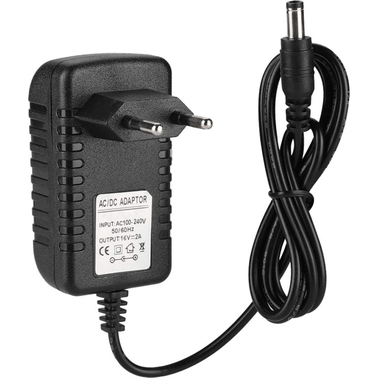 REDLINE adapter za napajanje multiswitch-a, DC 16V/2A, crne boje sa oznakama proizvođača