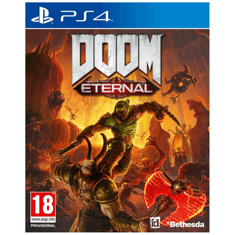 Omot igre Doom Eternal za PlayStation 4 sa Sony brendom