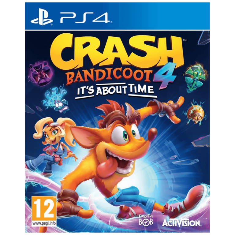 Crash Bandicoot 4 It's About Time omot za PlayStation 4 sa likovima Crash i Coco
