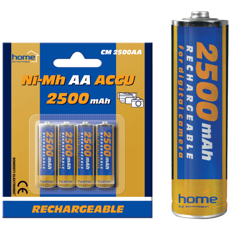 Punjive AA baterije home, 2500mAh, u blister pakovanju od 4 komada