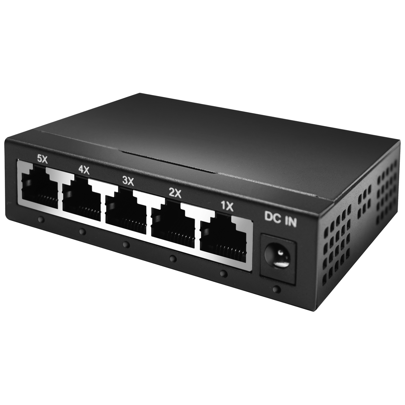 Amiko Home 5-portni gigabit switch NS-205G na beloj pozadini