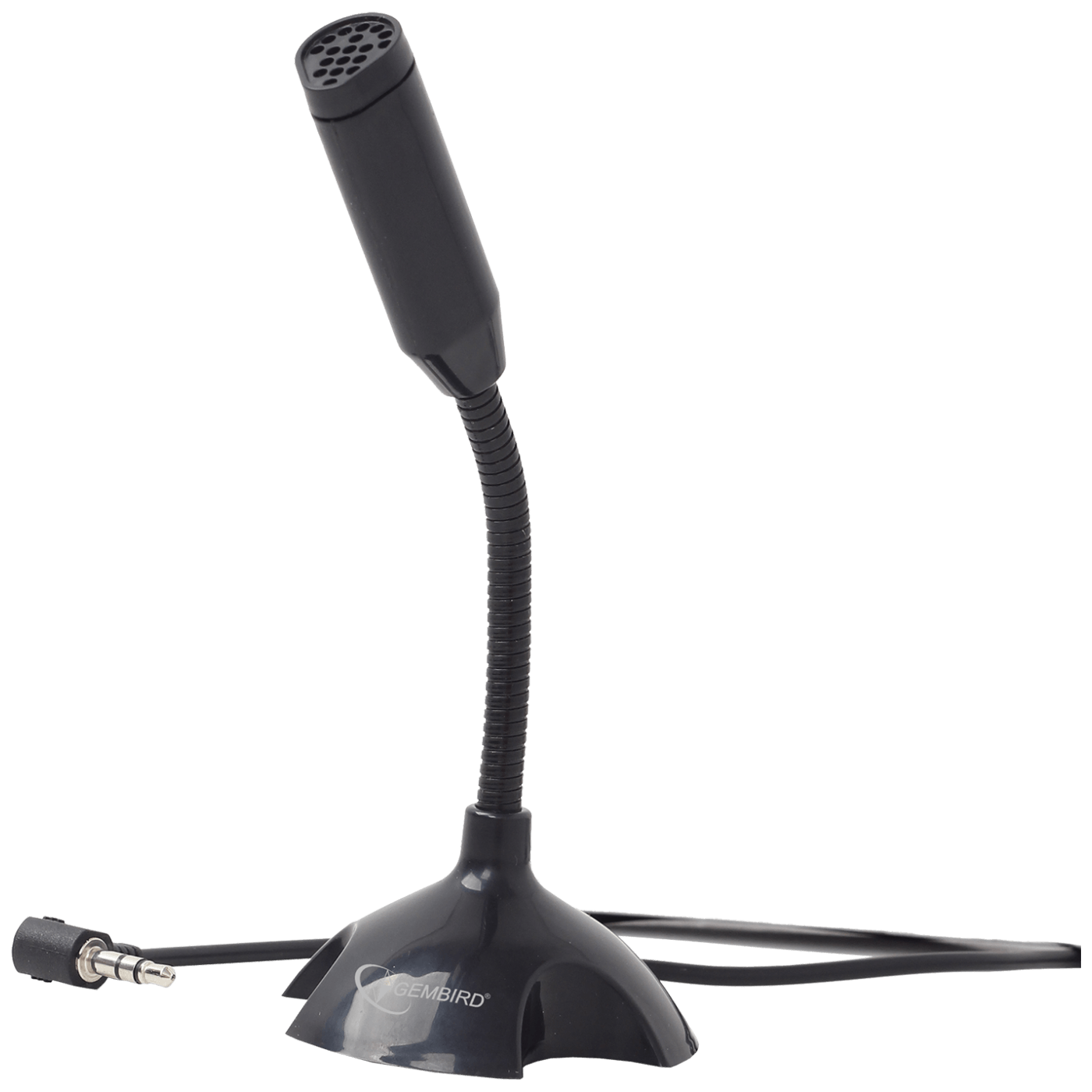 Gembird mikrofon za PC sa postoljem MIC-D-02 sa fleksibilnim vratom i 3.5 mm priključkom