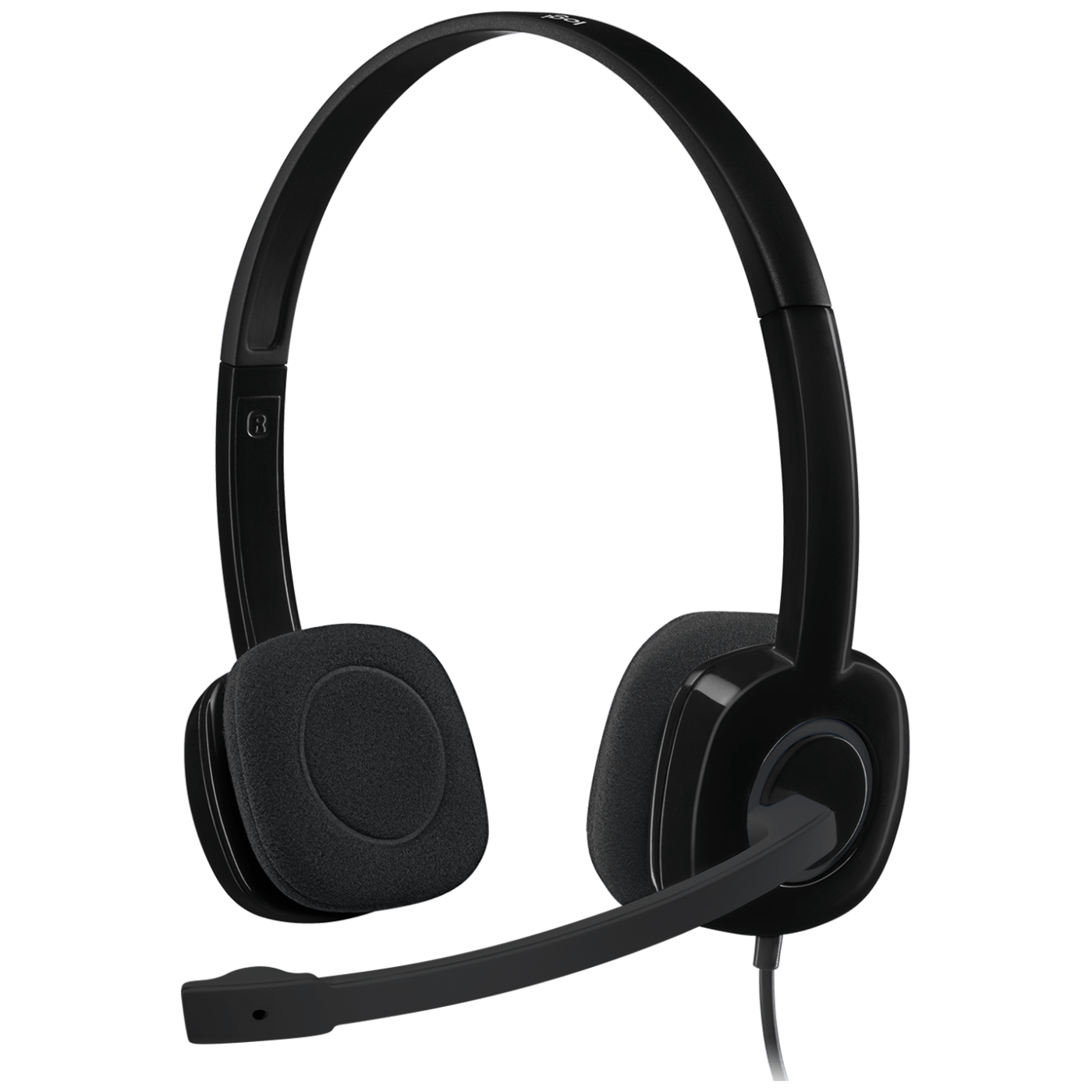 Logitech H151 crne naglavne slušalice sa mikrofonom i podesivom trakom za glavu