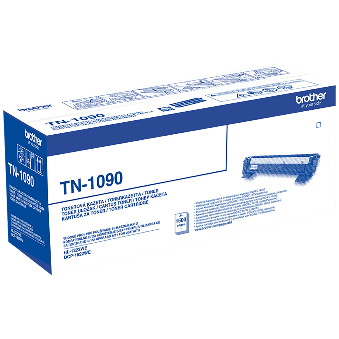 Original Brother toner TN-1090 za HL-1222WE printer u otvorenoj kutiji