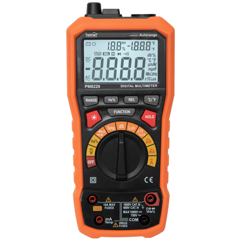 SMA 8229 digitalni mjerni instrument sa velikim osvijetljenim zaslonom i gumiranim poklopcem