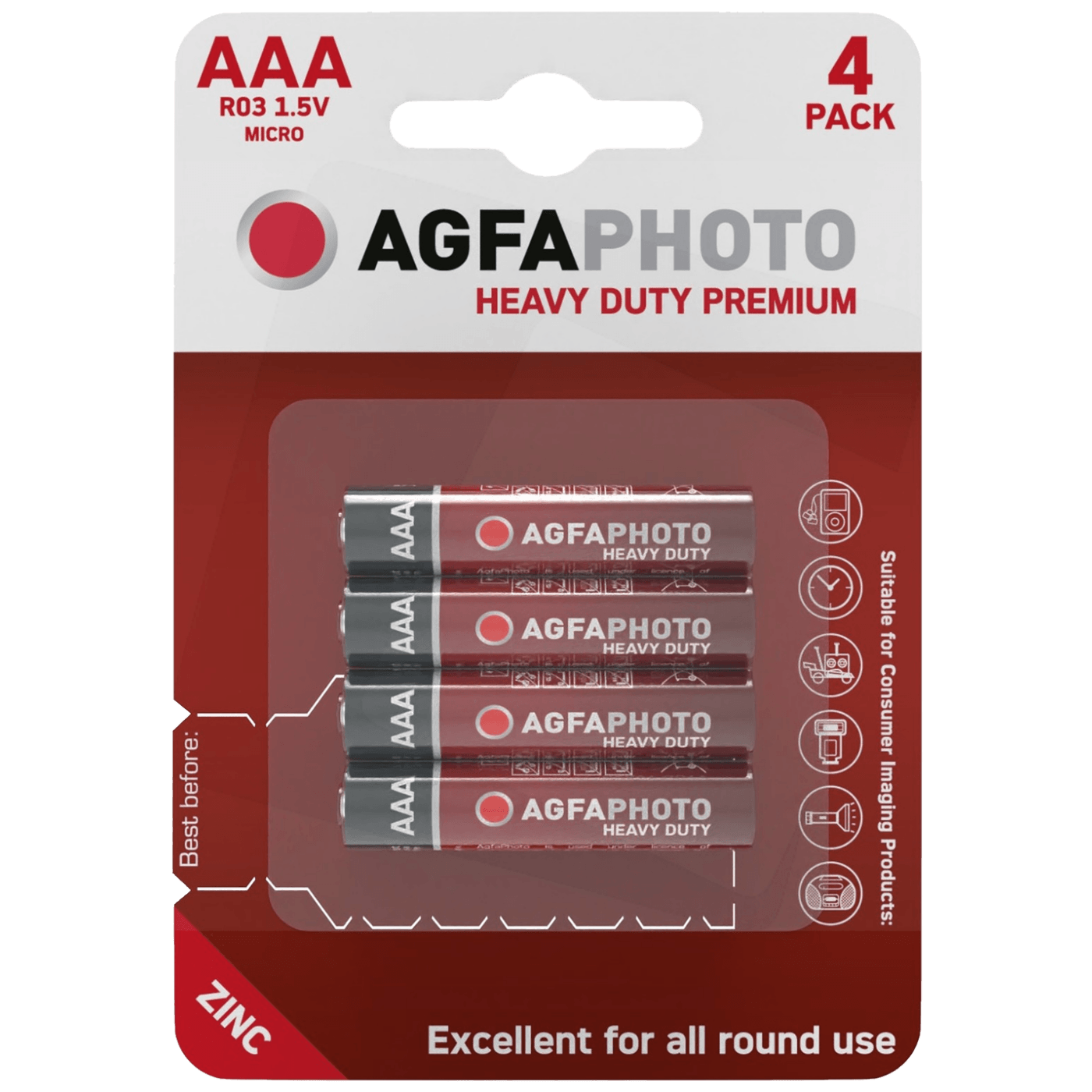 Agfa AAA cink baterije u blister pakovanju od 4 komada