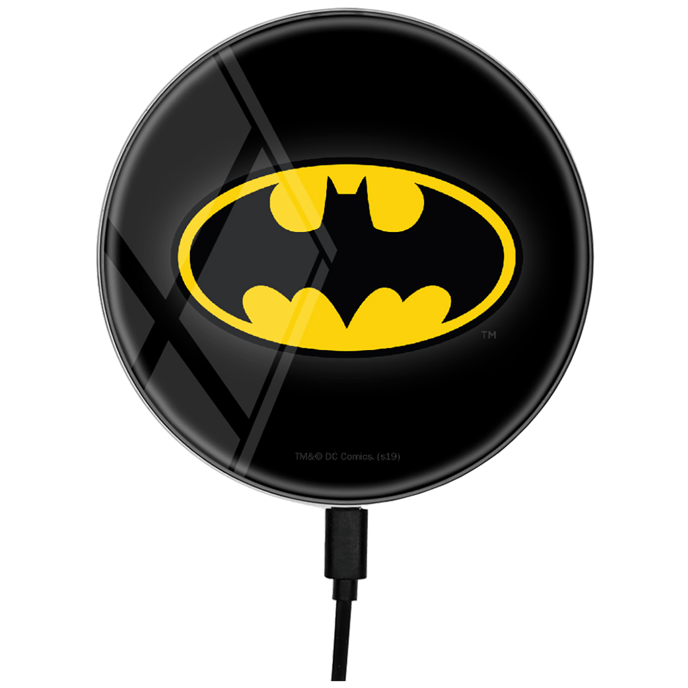 Bežični punjač Batman sa staklenom površinom i LED osvetljenjem