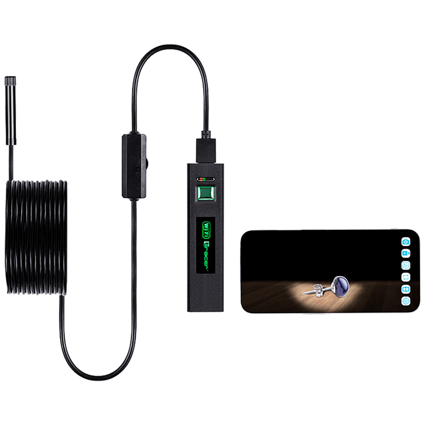 Tracer HardWire endoskopska kamera s WiFi, LED svjetlom i vodootpornim kabelom