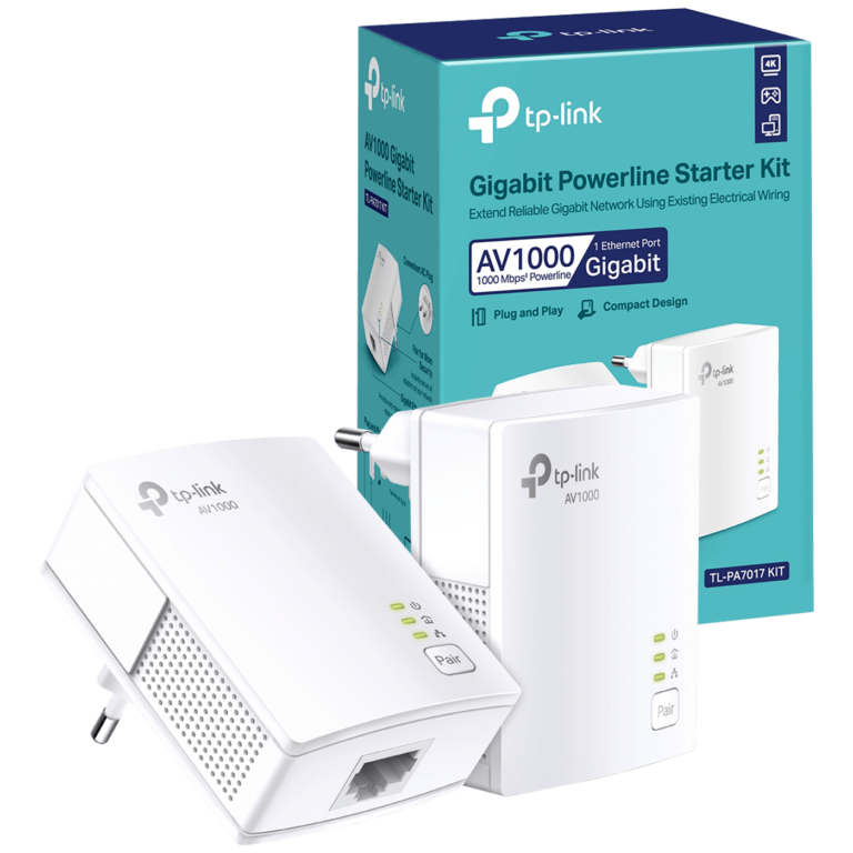 TP-LINK TL-PA7017 KIT mrežna strujna utičnica sa dva adaptera i ethernet kablima