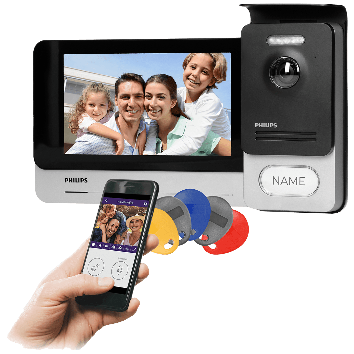 Philips WelcomeEye Connect 2 video interfon set sa 7-inčnim ekranom i vanjskom kamerom