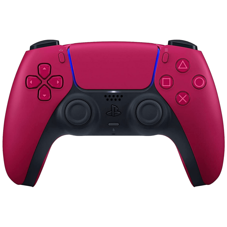 Sony PS5 DualSense Cosmic Red bežični kontroler na crnoj podlozi