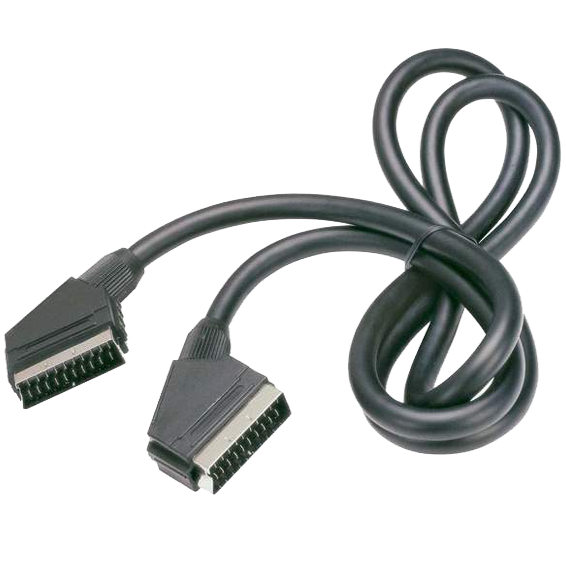 HQ Scart kabl, 21 pinski, oklopljen, crne boje, dužine 5 metara