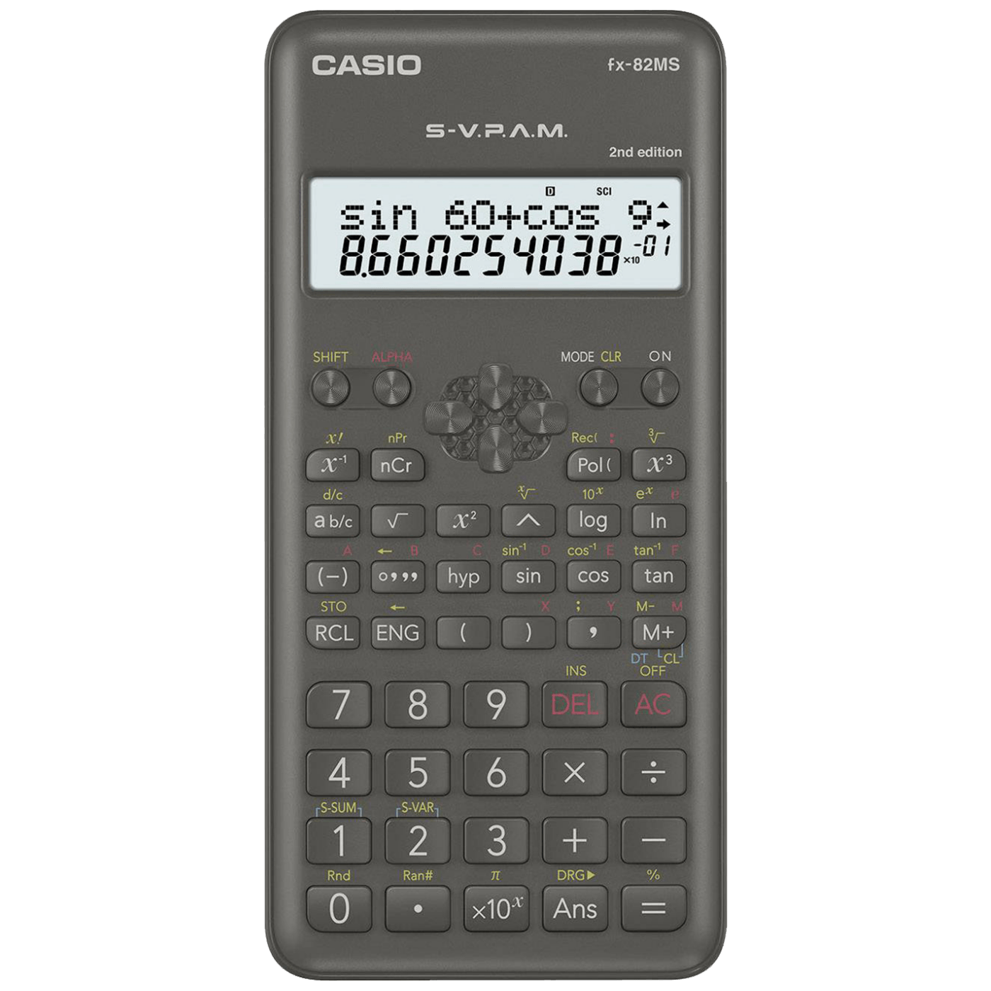 Casio FX-82MS-2 naučni kalkulator sa 240 funkcija i velikim ekranom