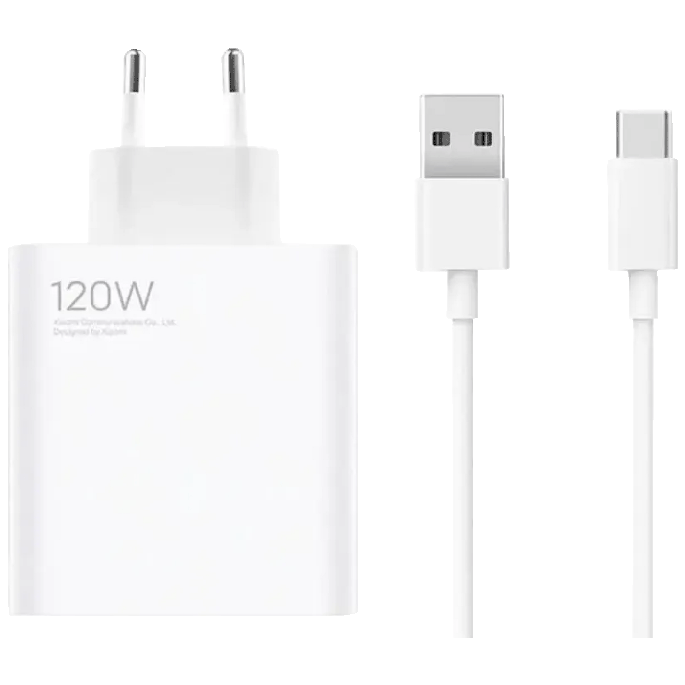 Xiaomi 120W univerzalni punjač sa USB A to Type-C kablom, belo kućište