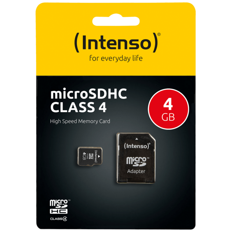 Intenso Micro SD kartica 4GB Class 4 sa SD adapterom