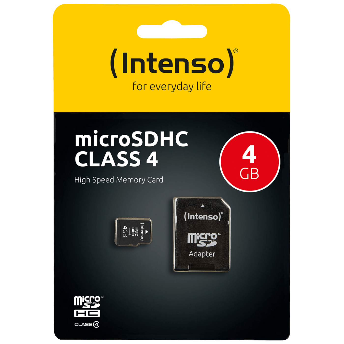 Intenso Micro SD kartica 4GB Class 4 sa SD adapterom