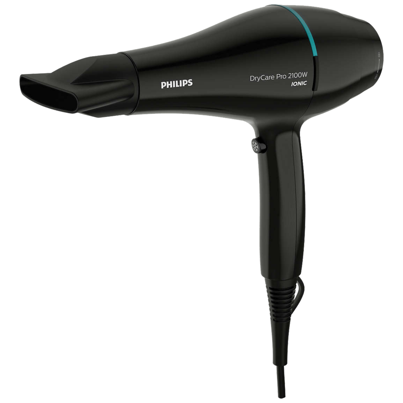 Profesionalni fen za kosu Philips DryCare BHD272/00 sa crnim dizajnom i postavkama temperature