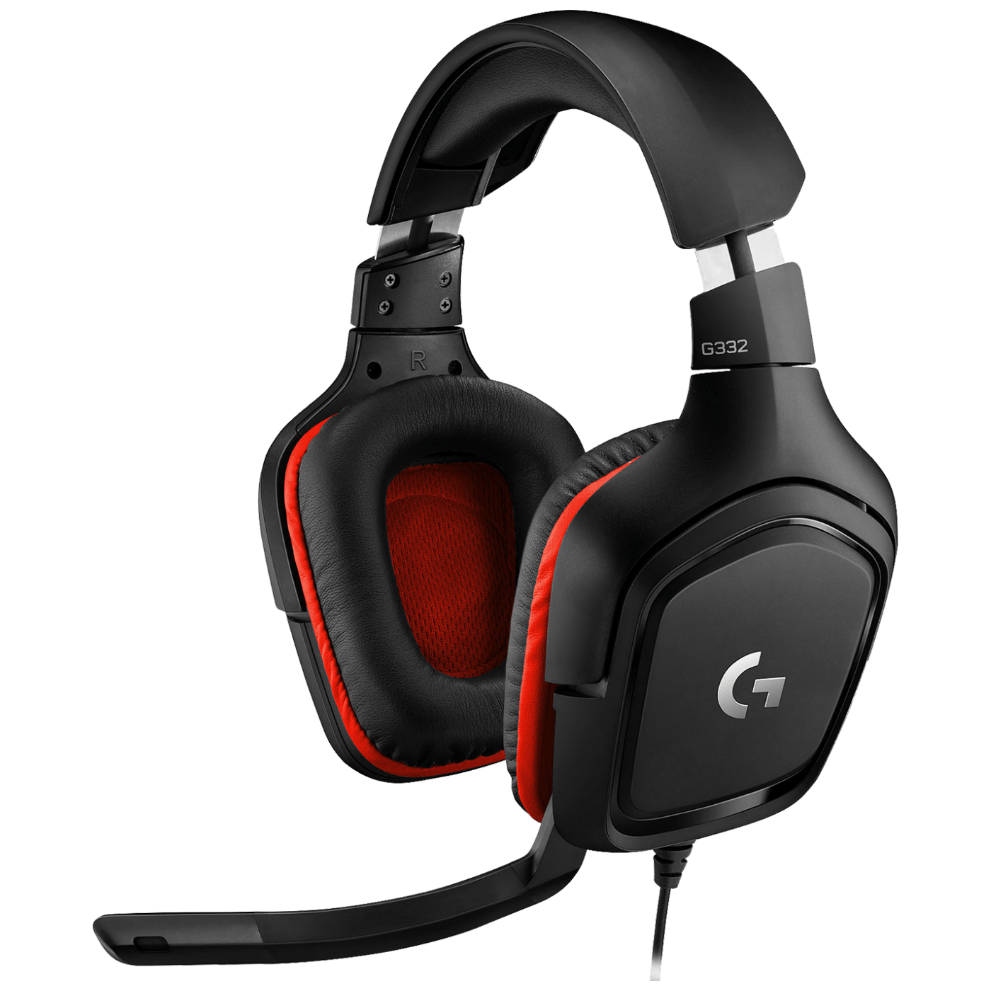 Logitech G332 gaming slušalice sa mikrofonom, crvene boje, sa udobnim nastavcima za uši