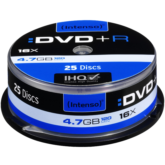 Intenso DVD+R 4.7GB pakovanje od 25 komada u Cake Box-u
