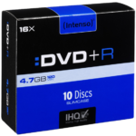 Intenso DVD+R 4.7GB pakovanje od 10 komada u Slim Case-u