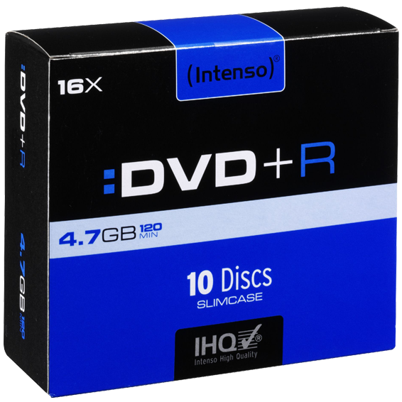 Intenso DVD+R 4.7GB pakovanje od 10 komada u Slim Case-u