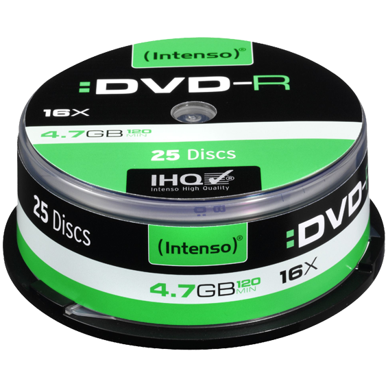 Intenso DVD-R 4.7GB pakovanje od 25 komada u Cake Box-u