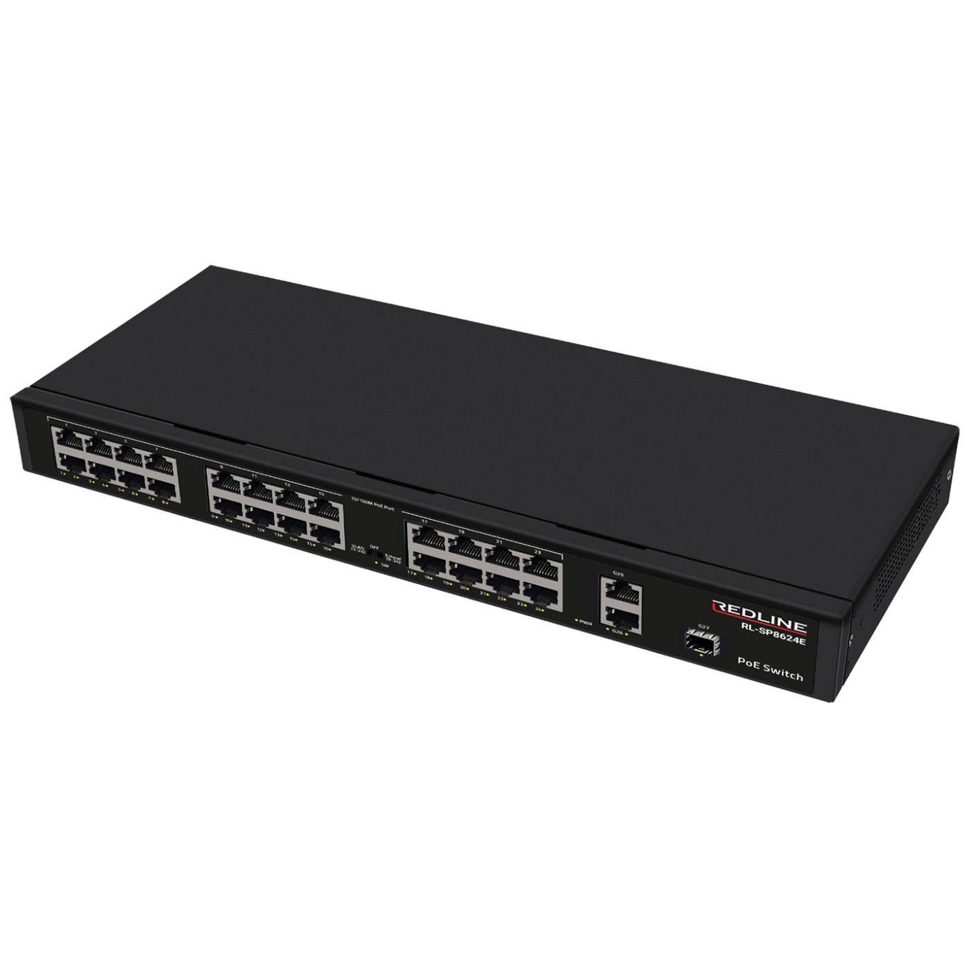 REDLINE PoE mrežni switch RL-S8624E sa 24 porta i SFP uplinkom