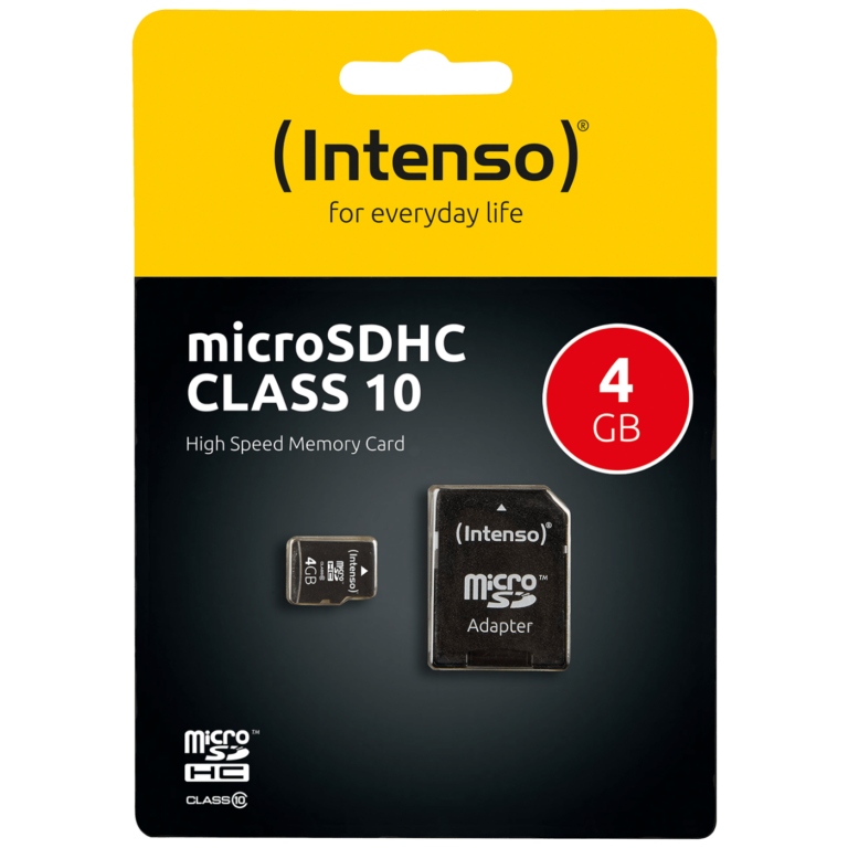 Intenso Micro SD kartica 4GB Class 10 sa adapterom