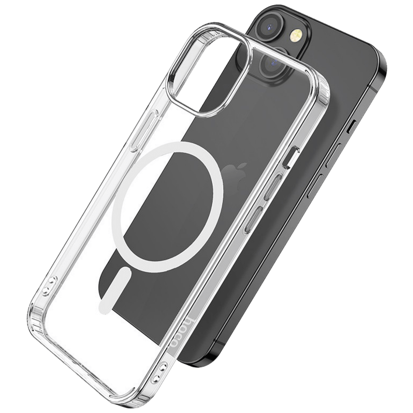 Hoco transparentna magnetna maska za iPhone 14 sa zaštitom od padova
