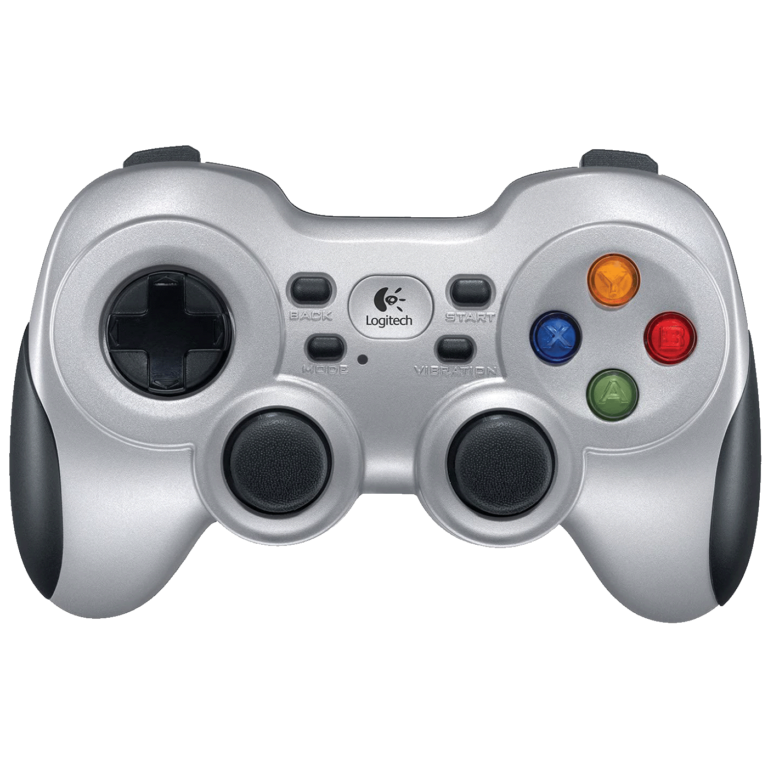 Logitech F710 bežični gamepad za PC u srebrnoj boji sa gumiranim držačem
