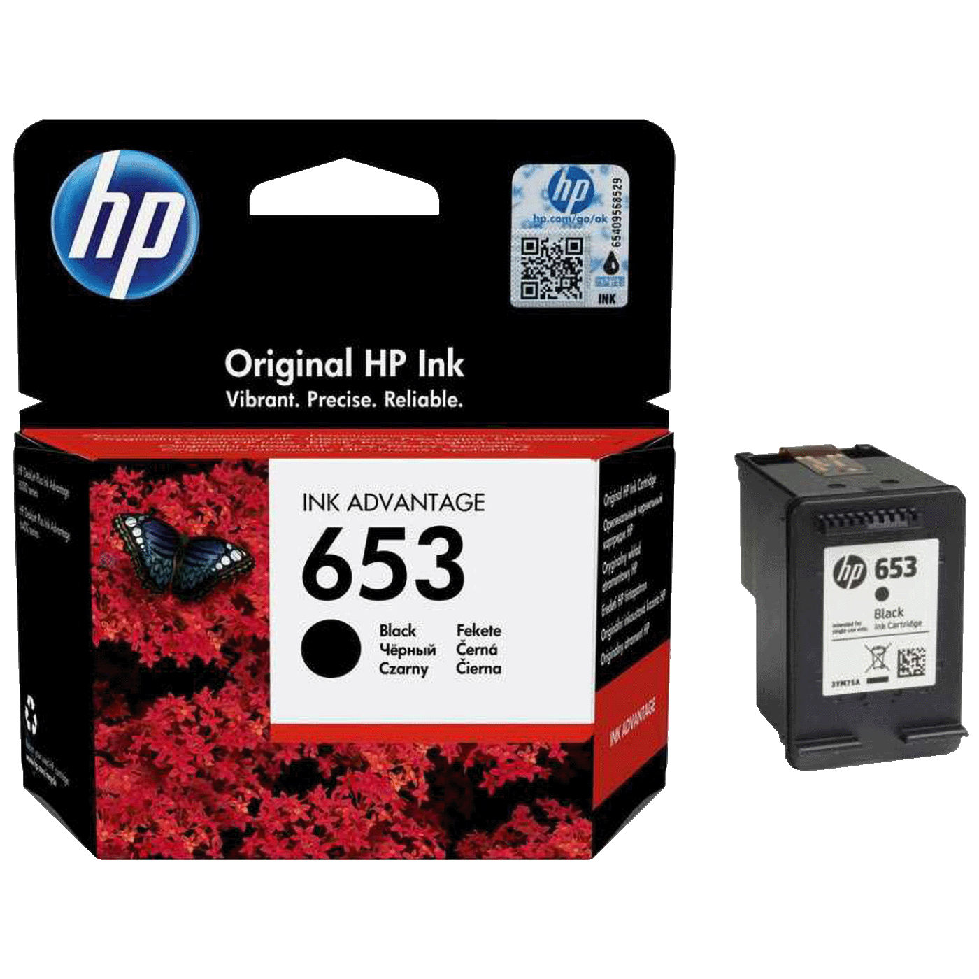 Originalna HP tinta 653 (3YM75AE), crna, u originalnom pakovanju