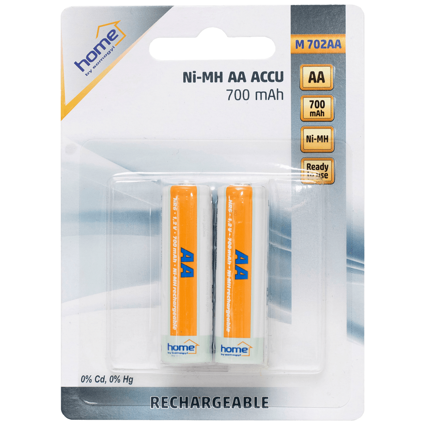 Punjive AA baterije Home 700mAh u blister pakovanju od 2 komada