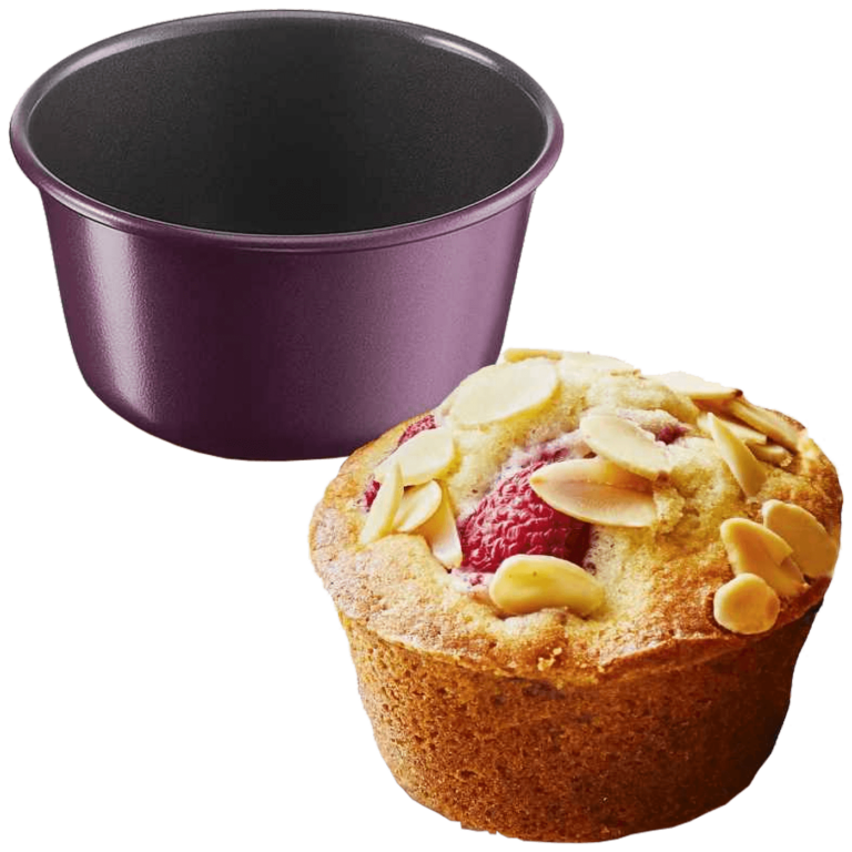Tefal CreaBake set od 3 kalupa za mafine na plavoj pozadini