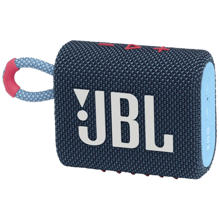 JBL GO 3 Bluetooth zvučnik u plavoj i rozoj boji sa kompaktnim dizajnom