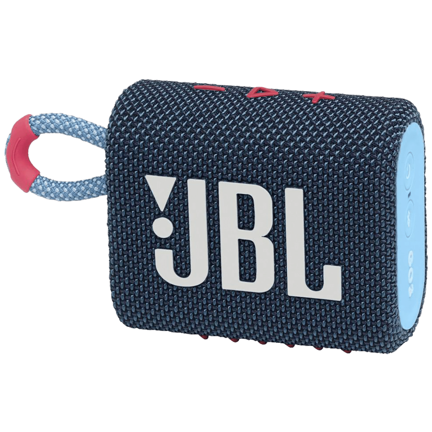 JBL GO 3 Bluetooth zvučnik u plavoj i rozoj boji sa kompaktnim dizajnom