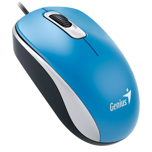 Plavi Genius DX-110 USB miš sa optičkim senzorom i tri tipke