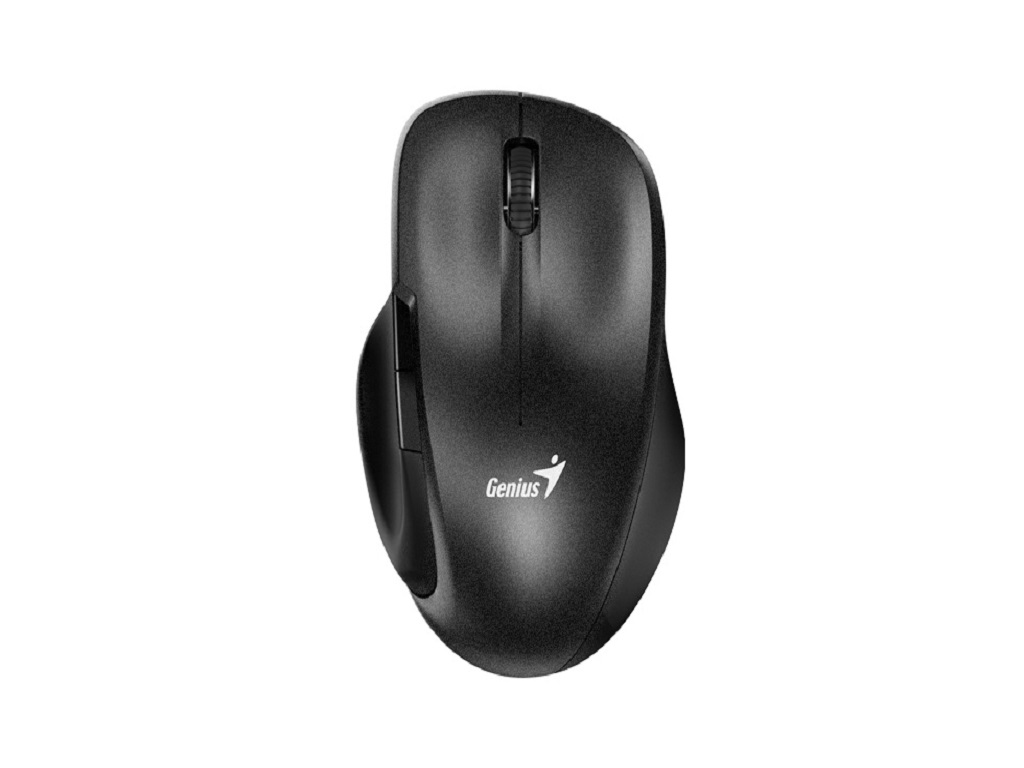 Genius Wireless Miš 8200S crni sa ergonomskim dizajnom i USB prijemnikom