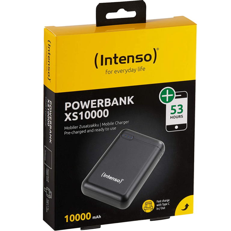 Intenso POWERBANK XS10000 crni prijenosni punjač sa LED indikatorom