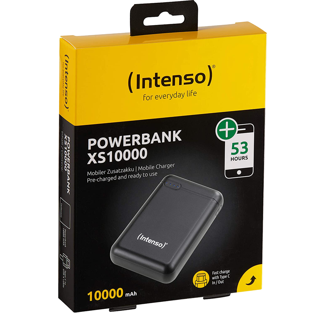 Intenso POWERBANK XS10000 crni prijenosni punjač sa LED indikatorom