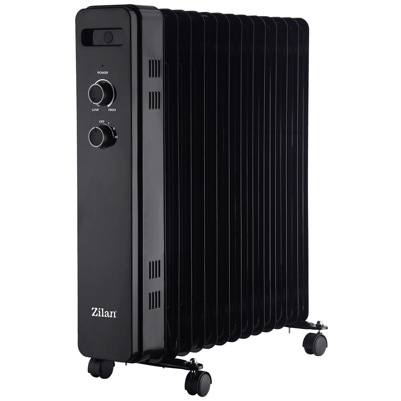 Zilan uljni radijator 2500W sa 13 rebara, moderan dizajn u beloj boji