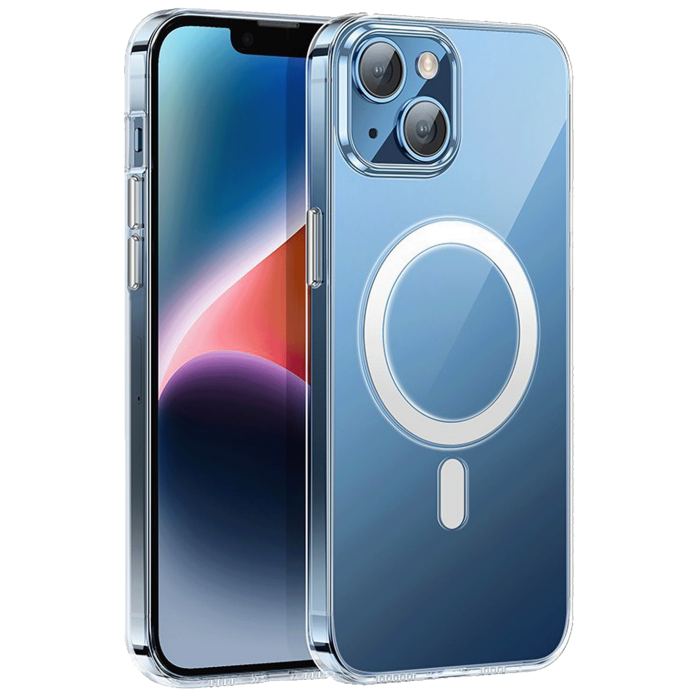 Transparentna Hoco AS4 magnetic navlaka za iPhone 15 sa integrisanim magnetima