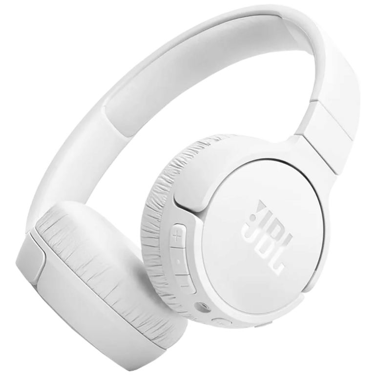 Bežične JBL Tune 670NC slušalice u beloj boji sa mikrofonom i sklopivim dizajnom