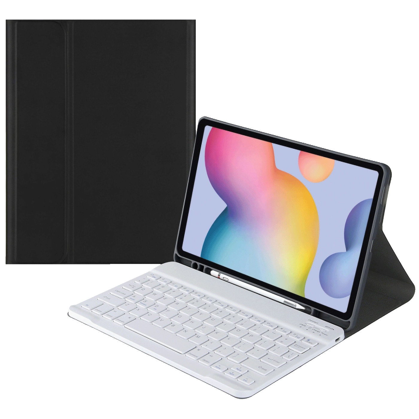 Crna kožna futrola sa Bluetooth tastaturom za Samsung Tab A7 Lite 10.4